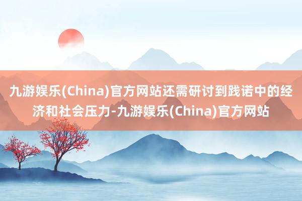 九游娱乐(China)官方网站还需研讨到践诺中的经济和社会压力-九游娱乐(China)官方网站