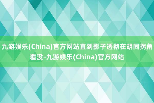 九游娱乐(China)官方网站直到影子透彻在胡同拐角覆没-九游娱乐(China)官方网站