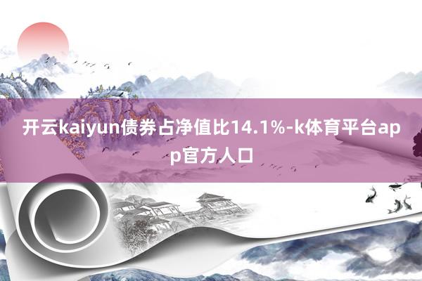 开云kaiyun债券占净值比14.1%-k体育平台app官方人口